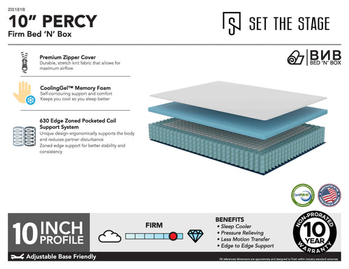 10 Inch Percy Firm Mattress