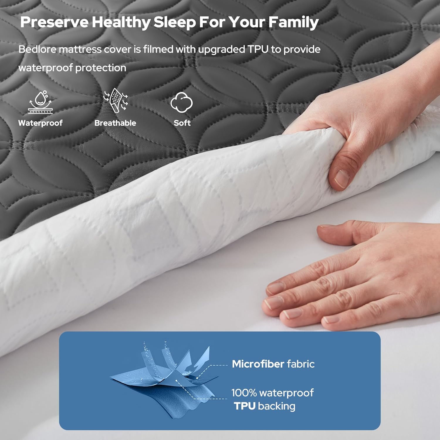Quilted Waterproof Mattress Cover