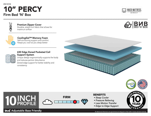 10" Percy Firm Mattress