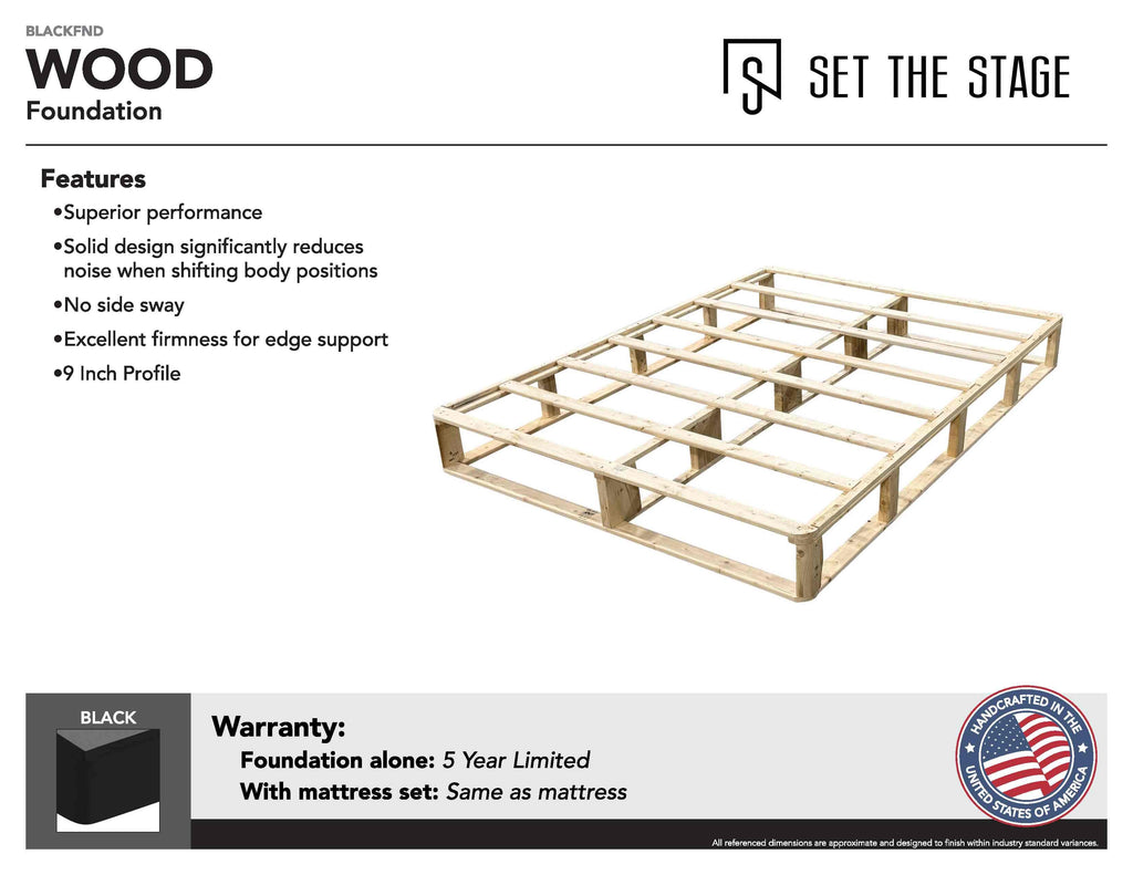 Wood Foundation Black